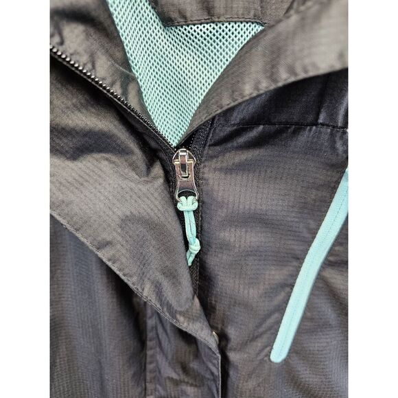 FREE COUNTRY ATHLETX SERIES Windbreaker Jacket Medium Black White Zip Snap - Picture 4 of 7